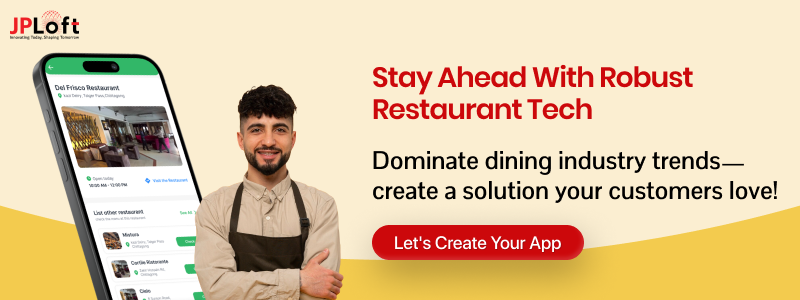 Develop a Reataurant App CTA